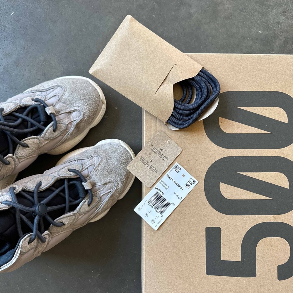Yeezy 500 High ‘Mist Stone,’ Men’s Sz 8.5